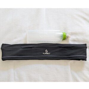 FlipBelt Running Belt with FlipBelt Arc Water Bottles - Size XL